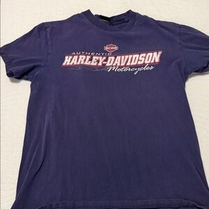 Harley-Davidson vintage Men's blue T-Shirt
